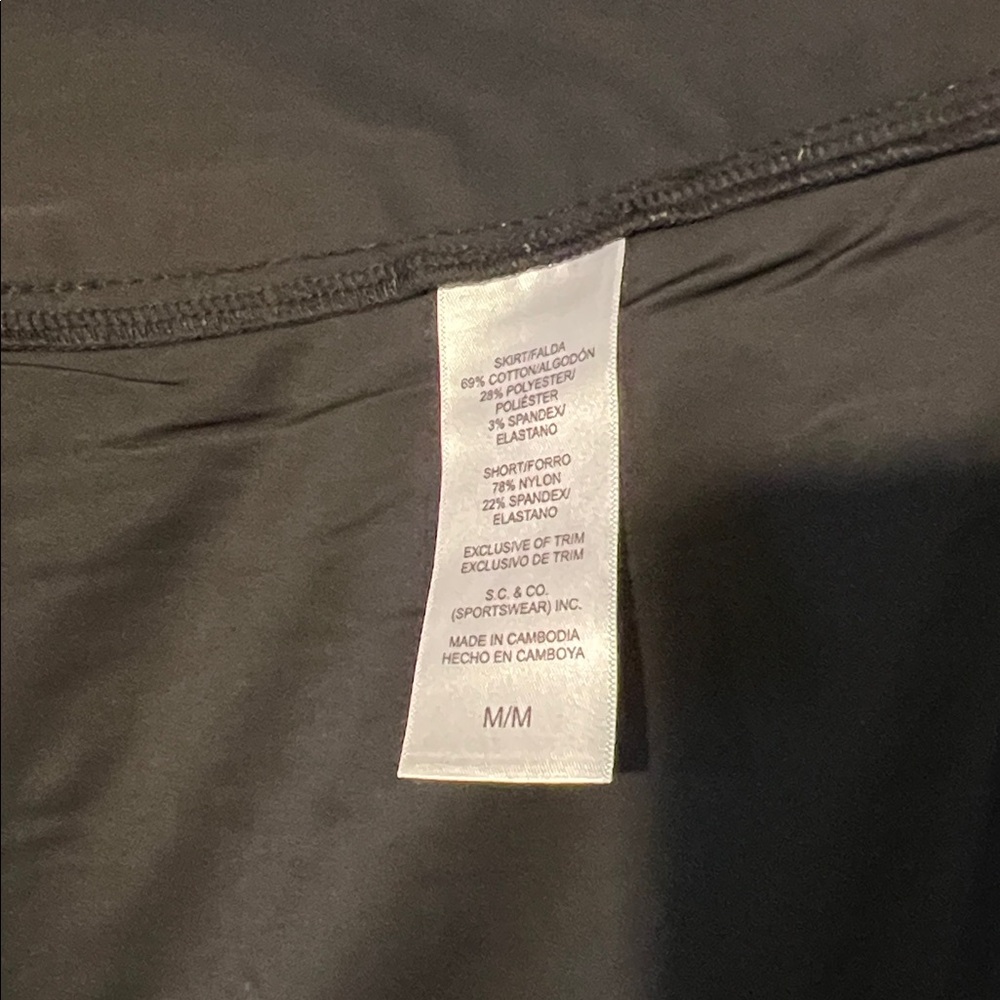 NWT - SC & Co - Black Denim Like Skort - Size M - Picture 6 of 10